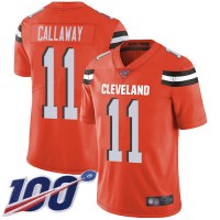 Nike Cleveland Browns #11 Antonio Callaway Orange Alternate Men's Stitched NFL 100th Season Vapor Limited Jersey