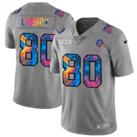 Cleveland Cleveland Browns #80 Jarvis Landry Men's Nike Multi-Color 2020 NFL Crucial Catch NFL Jersey Greyheather