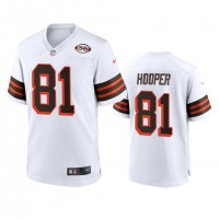 Men's Cleveland Browns #81 Austin Hooper Nike 1946 Collection Alternate Game Limited NFL Jersey - White