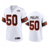 Men's Cleveland Browns #50 Jacob Phillips Nike 1946 Collection Alternate Game Limited NFL Jersey - White
