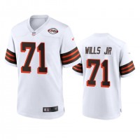 Men's Cleveland Browns #71 Jedrick Wills Jr. Nike 1946 Collection Alternate Game Limited NFL Jersey - White