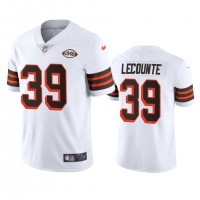 Cleveland Cleveland Browns #39 Richard Lecounte Nike 1946 Collection Alternate Vapor Limited NFL Jersey - White