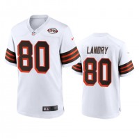 Men's Cleveland Browns #80 Jarvis Landry Nike 1946 Collection Alternate Game Limited NFL Jersey - White