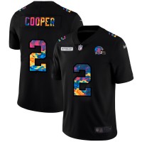 Cleveland Cleveland Browns #2 Amari Cooper Men's Nike Multi-Color Black 2020 NFL Crucial Catch Vapor Untouchable Limited Jersey