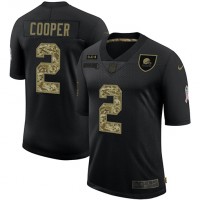 Cleveland Cleveland Browns #2 Amari Cooper Men's Nike 2020 Salute To Service Camo Limited NFL Jersey Black