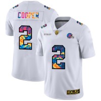 Cleveland Cleveland Browns #2 Amari Cooper Men's White Nike Multi-Color 2020 NFL Crucial Catch Limited NFL Jersey