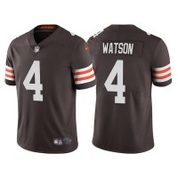 Cleveland Cleveland Browns #4 Deshaun Watson Men's Nike Brown 2020 Vapor Limited Jersey