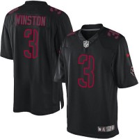 Nike Tampa Bay Buccaneers #3 Jameis Winston Black Men's Stitched NFL Impact Limited Jersey