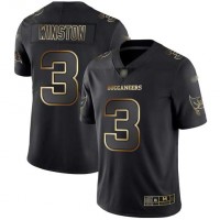 Nike Tampa Bay Buccaneers #3 Jameis Winston Black/Gold Men's Stitched NFL Vapor Untouchable Limited Jersey