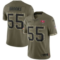 Tampa Bay Tampa Bay Buccaneers #55 Derrick Brooks Nike Men's 2022 Salute To Service Limited Jersey - Olive