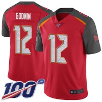 Nike Tampa Bay Buccaneers #12 Chris Godwin Red Team Color Men's Stitched NFL 100th Season Vapor Limited Jersey