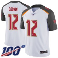 Nike Tampa Bay Buccaneers #12 Chris Godwin White Men's Stitched NFL 100th Season Vapor Limited Jersey