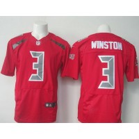 Nike Tampa Bay Buccaneers #3 Jameis Winston Red Men's Stitched NFL Elite Rush Jersey