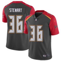 Nike Tampa Bay Buccaneers #36 M.J. Stewart Gray Men's Stitched NFL Limited Inverted Legend Jersey