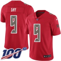 Nike Tampa Bay Buccaneers #9 Matt Gay Red Men's Stitched NFL Limited Rush 100th Season Jersey