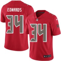 Nike Tampa Bay Buccaneers #34 Mike Edwards Red Men's Stitched NFL Limited Rush Jersey