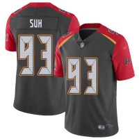 Nike Tampa Bay Buccaneers #93 Ndamukong Suh Gray Men's Stitched NFL Limited Inverted Legend 100th Season Jersey