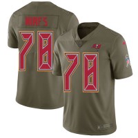 Nike Tampa Bay Buccaneers #78 Tristan Wirfs Olive Men's Stitched NFL Limited 2017 Salute To Service Jersey