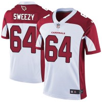Nike Arizona Cardinals #64 J.R. Sweezy White Men's Stitched NFL Vapor Untouchable Limited Jersey