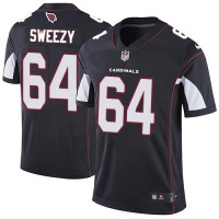 Nike Arizona Cardinals #64 J.R. Sweezy Black Alternate Men's Stitched NFL Vapor Untouchable Limited Jersey
