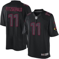Nike Arizona Cardinals #11 Larry Fitzgerald Black Men's Stitched NFL Impact Limited Jersey