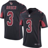 Nike Arizona Cardinals #3 Josh Rosen Black Men's Stitched NFL Limited Rush Jersey