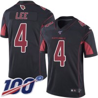 Nike Arizona Cardinals #4 Andy Lee Black Men's Stitched NFL Limited Rush 100th Season Jersey
