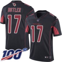 Nike Arizona Cardinals #17 Hakeem Butler Black Men's Stitched NFL Limited Rush 100th Season Jersey