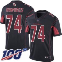 Nike Arizona Cardinals #74 D.J. Humphries Black Men's Stitched NFL Limited Rush 100th Season Jersey