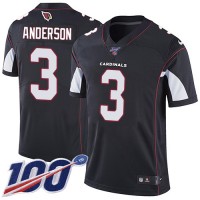 Nike Arizona Cardinals #3 Drew Anderson Black Alternate Men's Stitched NFL 100th Season Vapor Limited Jersey