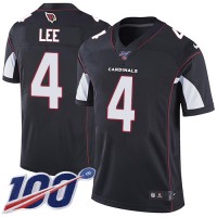 Nike Arizona Cardinals #4 Andy Lee Black Alternate Men's Stitched NFL 100th Season Vapor Limited Jersey
