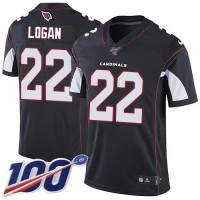 Nike Arizona Cardinals #22 T.J. Logan Black Alternate Men's Stitched NFL 100th Season Vapor Limited Jersey
