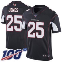 Nike Arizona Cardinals #25 Chris Jones Black Alternate Men's Stitched NFL 100th Season Vapor Limited Jersey