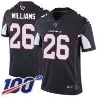 Nike Arizona Cardinals #26 Brandon Williams Black Alternate Men's Stitched NFL 100th Season Vapor Limited Jersey