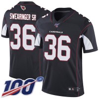 Nike Arizona Cardinals #36 D.J. Swearinger Sr. Black Alternate Men's Stitched NFL 100th Season Vapor Limited Jersey