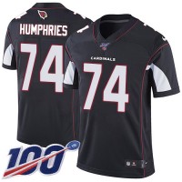 Nike Arizona Cardinals #74 D.J. Humphries Black Alternate Men's Stitched NFL 100th Season Vapor Limited Jersey