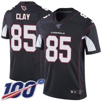 Nike Arizona Cardinals #85 Charles Clay Black Alternate Men's Stitched NFL 100th Season Vapor Limited Jersey