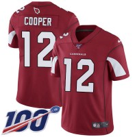 Nike Arizona Cardinals #12 Pharoh Cooper Red Team Color Men's Stitched NFL 100th Season Vapor Limited Jersey