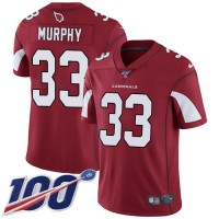Nike Arizona Cardinals #33 Byron Murphy Red Team Color Men's Stitched NFL 100th Season Vapor Limited Jersey