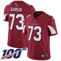 Nike Arizona Cardinals #73 Max Garcia Red Team Color Men's Stitched NFL 100th Season Vapor Limited Jersey