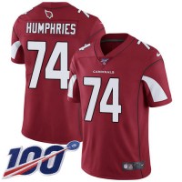 Nike Arizona Cardinals #74 D.J. Humphries Red Team Color Men's Stitched NFL 100th Season Vapor Limited Jersey