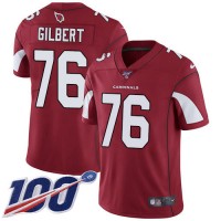 Nike Arizona Cardinals #76 Marcus Gilbert Red Team Color Men's Stitched NFL 100th Season Vapor Limited Jersey