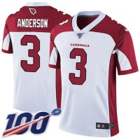 Nike Arizona Cardinals #3 Drew Anderson White Men's Stitched NFL 100th Season Vapor Limited Jersey