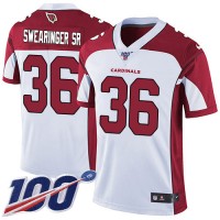 Nike Arizona Cardinals #36 D.J. Swearinger Sr. White Men's Stitched NFL 100th Season Vapor Limited Jersey