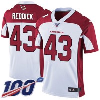 Nike Arizona Cardinals #43 Haason Reddick White Men's Stitched NFL 100th Season Vapor Limited Jersey
