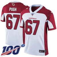 Nike Arizona Cardinals #67 Justin Pugh White Men's Stitched NFL 100th Season Vapor Limited Jersey