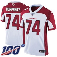 Nike Arizona Cardinals #74 D.J. Humphries White Men's Stitched NFL 100th Season Vapor Limited Jersey
