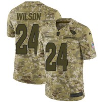 Nike Arizona Cardinals #24 Adrian Wilson Camo Men's Stitched NFL Limited 2018 Salute to Service Jersey