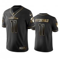 Arizona Cardinals #11 Larry Fitzgerald Men's Stitched NFL Vapor Untouchable Limited Black Golden Jersey