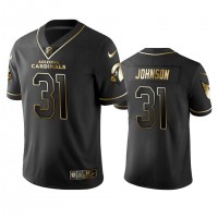 Arizona Cardinals #31 David Johnson Men's Stitched NFL Vapor Untouchable Limited Black Golden Jersey